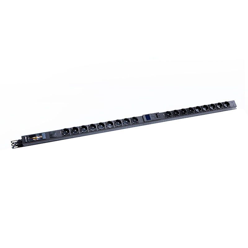 18 stopcontacten Duitsland 1U overspanningsbeveiliging Hot-swappable RS485 rack-PDU met meter