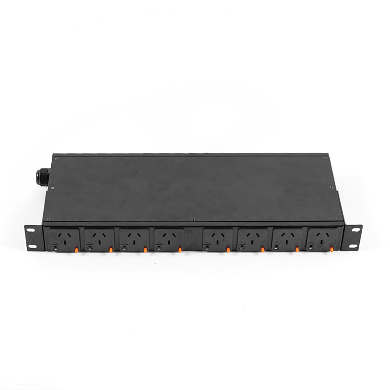 Horizontale TCP/IP-sensorbreker met 8 uitgangen eco Smart Rack Pdu 1U