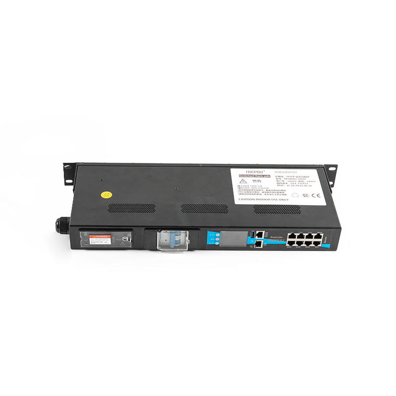 Horizontale TCP/IP-sensorbreker met 8 uitgangen eco Smart Rack Pdu 1U