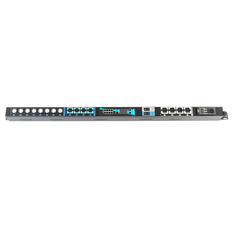 16-uitgangen C13 C19 Amerikaanse verticale TCP/IP-sensorbreker eco Smart Rack Pdu