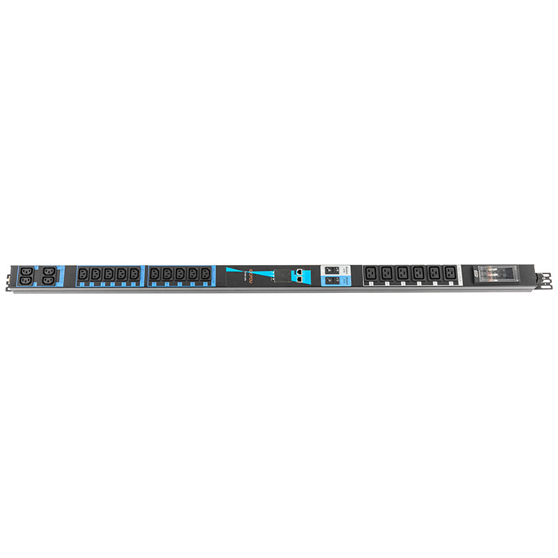 20-uitgangen C13 C19 Verticale TCP/IP-sensor eco Smart Rack Pdu