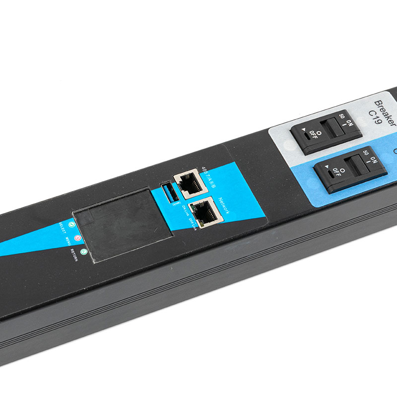 20-uitgangen C13 C19 Verticale TCP/IP-sensor eco Smart Rack Pdu