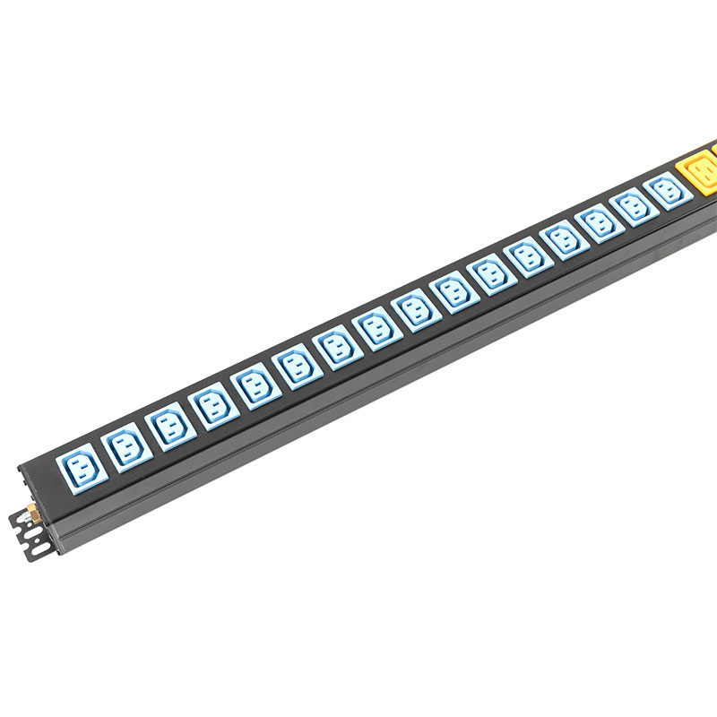 24-uitgang C13x16 C19x8 verticale digitale stroomspanningsmeter onderbreker SPD geschakeld rek Pdu