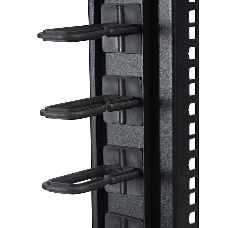 Open rack met 2 stijlen, zwart 18U-47U